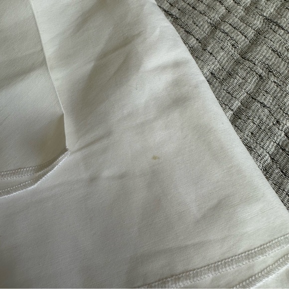 ⚪️🤍 WHITE BCBG MaxAzria origami pleated Layered Mini Skater Skirt Size 2 - Picture 11 of 16